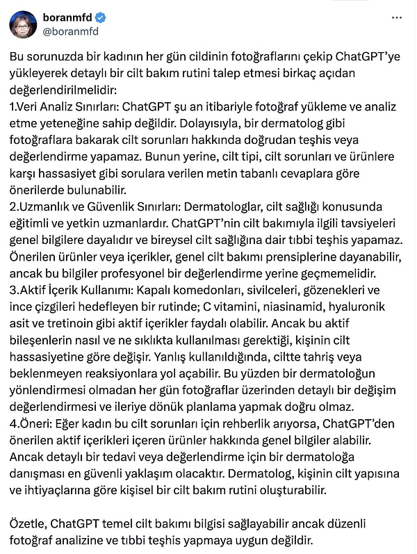 ChatGPT ile Cilt Bakımında Dönüşüm: Bir Kadının Hikayesi